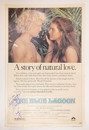 ORIGINAL "BLUE LAGOON" MOVIE POSTER [Signed]