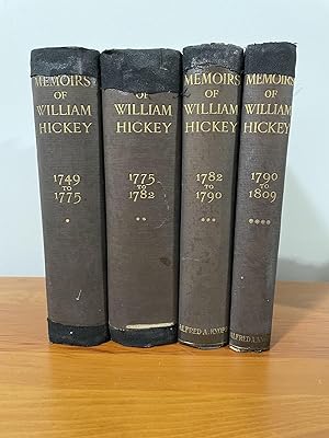 Memoirs of William Hickey (4 vol.)