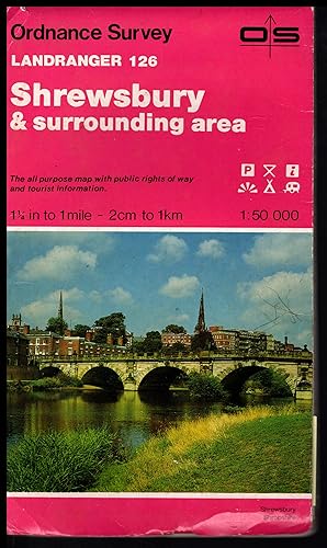 Ordnance Survey Map: SHREWSBURY & SURROUNDING AREA 1986. The Landranger Series of Great Britain: ...