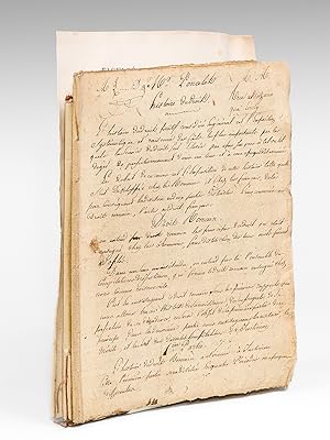 Cours manuscrit d'Histoire du Droit [ Notes de cours manuscrites d'un étudiant, Léon Lemaigre-Dub...