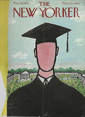 The New Yorker May 30, 1959 Abe Birnbaum FRONT COVER ONLY