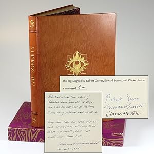 The Sonnets, a presentation copy of the finely bound, illustrated, limited, and numbered edition ...