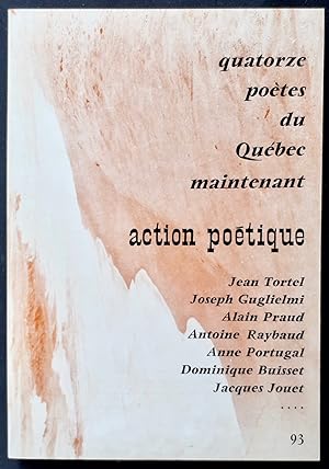 Action poétique n°93, automne 1983 : Quatorze poètes du Québec maintenant -