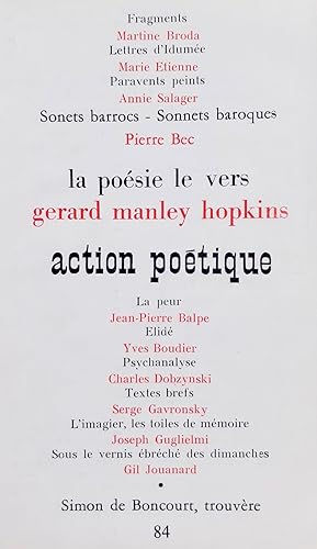 Action poétique n°84, mai 1981 -