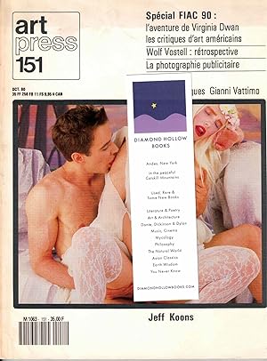 Art Press 151 October 1990 - Jeff Koons cover