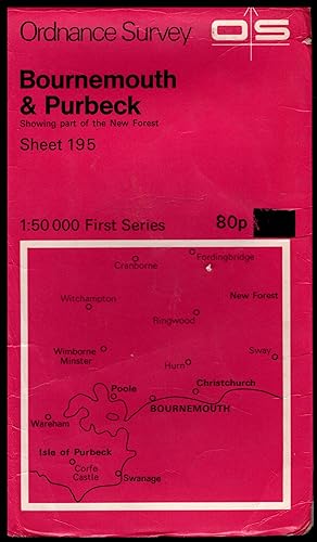 Ordnance Survey Map: PURBECK & BOURNEMOUTH 1972 The First Series of Great Britain: Sheet No.195 1...