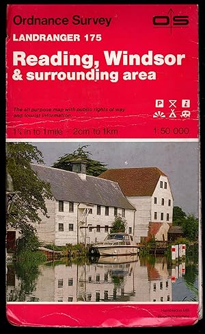 Ordnance Survey Map: READING AND WINDSOR AND SURROUNDING AREA 1986 The Landranger Series of Great...