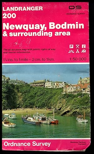 Ordnance Survey Map: NEWQUAY, BODMIN AND SURROUNDING AREA 1981 The Landranger Series of Great Bri...