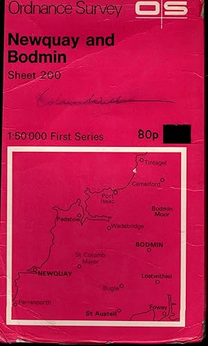 Ordnance Survey Map: NEWQUAY & BODMIN 1972 The Landranger Series of Great Britain: Sheet No.200 1...