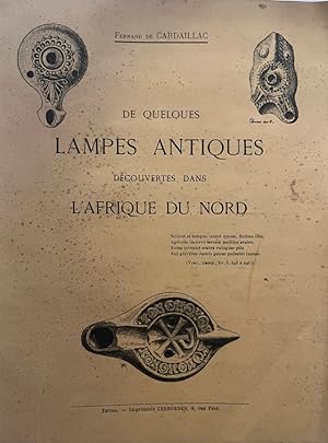 De quelques lampes antiques découvertes dans lAfrique du Nord Lampes d'Afrique Du Nord