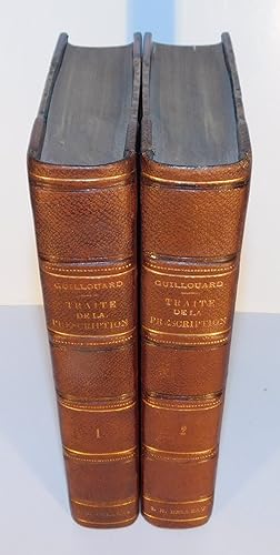 TRAITÉ DE LA PRESCRIPTION Livre III, titre XIX du code civil, en deux volumes reliés