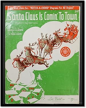 Santa Claus Is Comin' (Coming) to Town [Sheet Music] Novelty Fox Trot