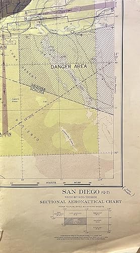 World War II AAF Aeronautical Chart, San Diego [Q2]