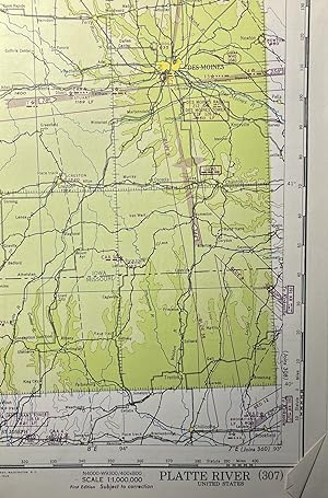 World War II AAF Aeronautical Chart, Platte River [307]