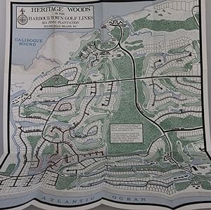 Map of Heritage Woods on The Harbour Town Golf Links, Sea Pines Plantation, Hilton Head Island So...