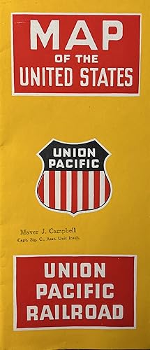 Union Pacific Railroad Map of the United States and Scenic Views 9, 1948