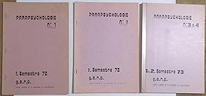 Parapsychologie n°1 & n°2 & n°3-4 : 1972 & 1973