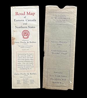 [Gutta Percha Tires] 1929 Road Map of Eastern Canada & Northern States