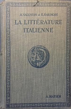 La littérature italienne par les textes.