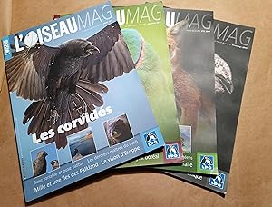 L'Oiseau Magazine. Année 2019 complète. Numéros 134 à 137. Revue de la ligue française pour la pr...