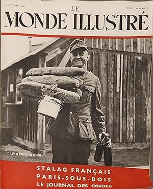 Le Monde illustré N° 4332. En couverture : Prisonnier de guerre allemand en France. Stalags franç...