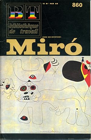 Bibliothèque de travail N° 860. Miró. 10 avril 1978.