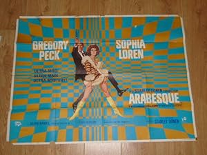 Original Vintage Quad Movie Poster Arabesque