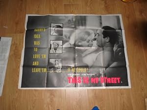 Original Vintage Film Poster Starring Ian Hendry, June Ritchie This is My Street
