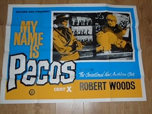 Original Vintage Quad Movie Poster My Name is Pecos