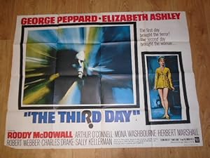 Third Day Quad Film Poster (1965) Starring George Peppard, Elizabeth Ashley, Roddy McDowall