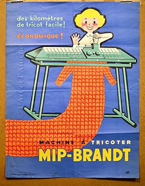 Machine à tricoter MIP-BRANDT, Affiche originale