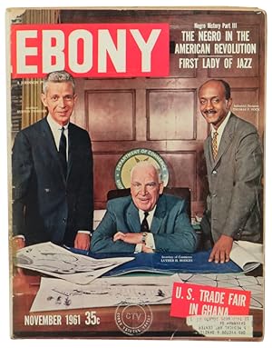 Ebony Magazine November, 1961 Burton Tysinger, Luther H. Hodges, and Thomas P. Rock Cover