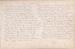 Autograph Manuscript Signed