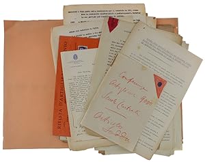 ARTIGLIERIA ANNI 1930-1941: Raccolta di scritti originali, note e minute dattiloscrtte: