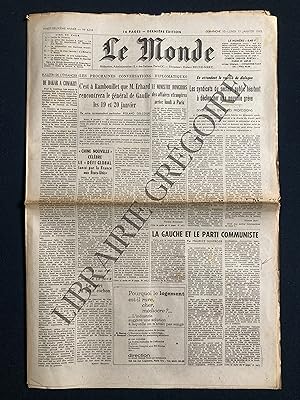 LE MONDE-N°6218-DIMANCHE 10 ET LUNDI 11 JANVIER 1965