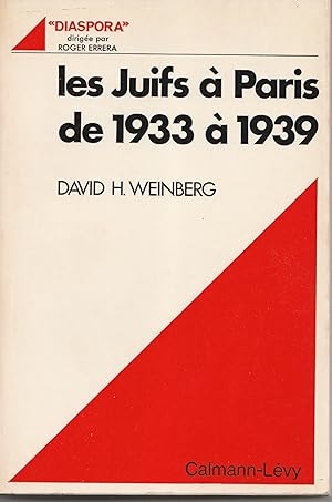Les juifs à Paris de 1933 à 1939