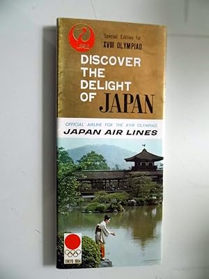 Special Edition for XVIII OLYMPIAD DISCOVER THE DELIGHT OF JAPAN Japan Air Lines TOKYO 1964