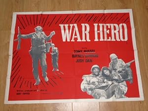 War Hero Quad Film Poster Starring Tony Russell, Baynes Barron, Judy Dan