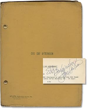 Dog Day Afternoon (Original screenplay for the 1975 film, inscribed by Lance Henriksen)