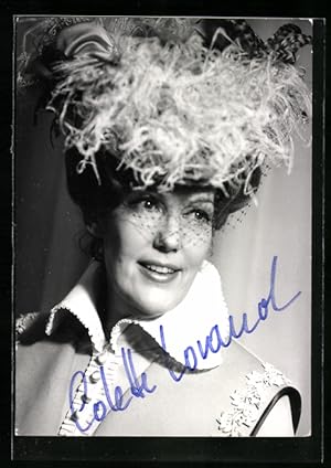 Ansichtskarte Opernsängerin Colette Lorand mit original Autograph