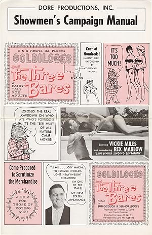 Goldilocks and The Three Bares (Original pressbook for the 1963 film)