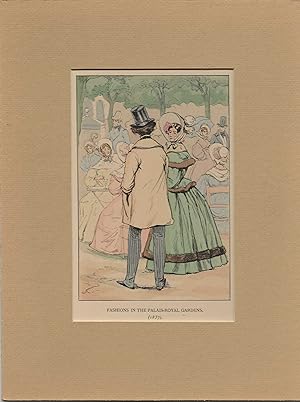 1898 Women's History of French Fashion Watercolor Print #48