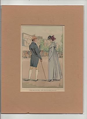 1898 Women's History of French Fashion Watercolor Print #26