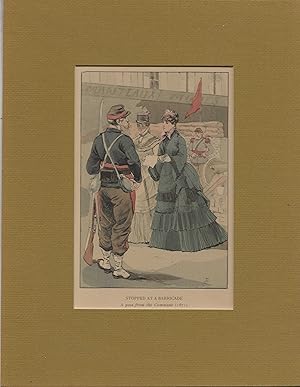 1898 Women's History of French Fashion Watercolor Print #46