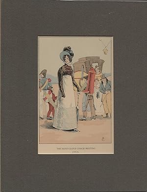 1898 Women's History of French Fashion Watercolor Print #32