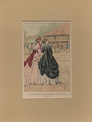 1898 Women's History of French Fashion Watercolor Print #78