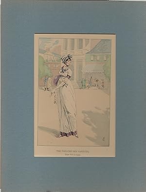 1898 Women's History of French Fashion Watercolor Print #6