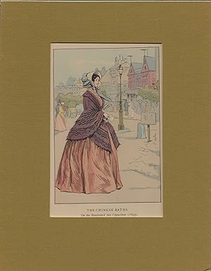 1898 Women's History of French Fashion Watercolor Print #59
