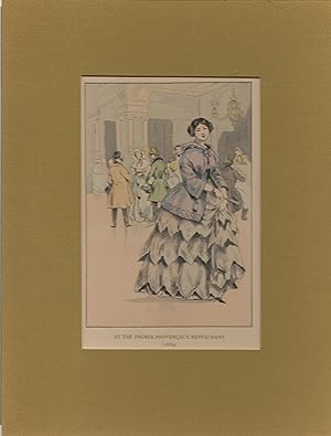 1898 Women's History of French Fashion Watercolor Print #60