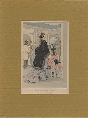 1898 Women's History of French Fashion Watercolor Print #83